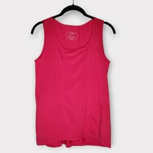 Oiselle Running Magenta Pink Sleeveless Textured Tank Top Women's Size 4/Small